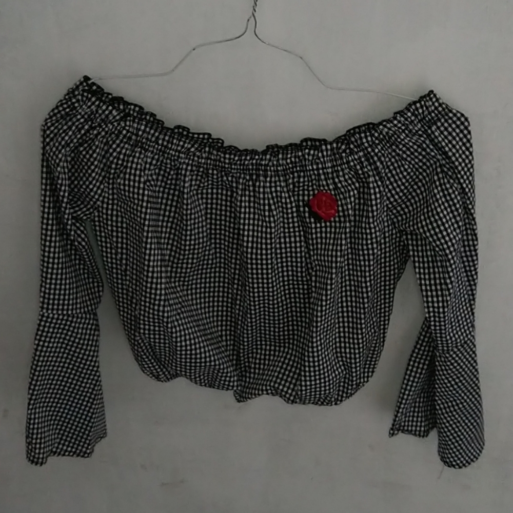 Off the shoulder crop top